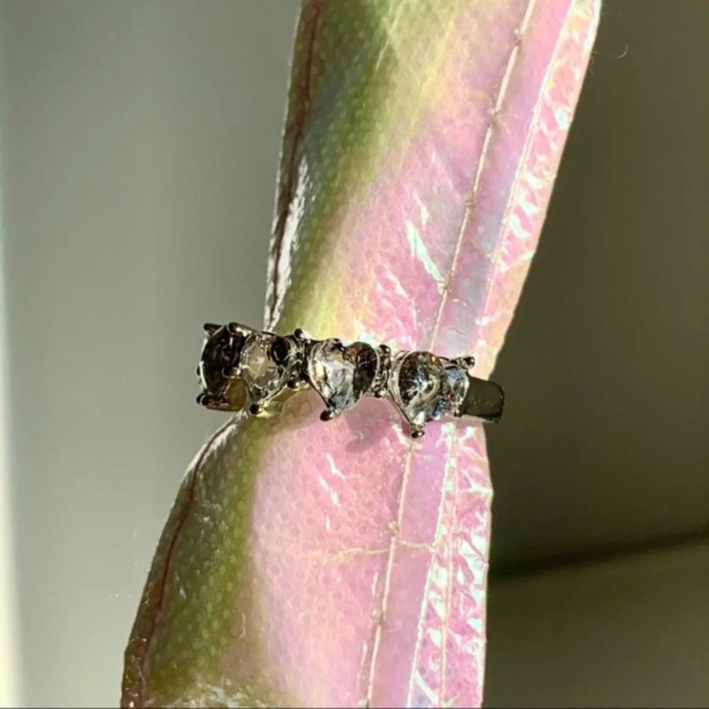 ❤️Heart Shaped Cut 5Pcs 0.5Ct Wedding Diamond Band